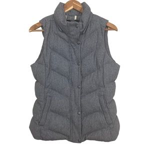 GAP Winter Edition 2012 Outdoor Specialists Gray Wool Quilted Puffer Vest Medium